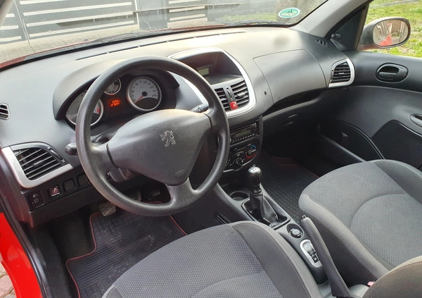 Peugeot 206 plus cena 8990 przebieg: 127000, rok produkcji 2009 z Starachowice małe 277